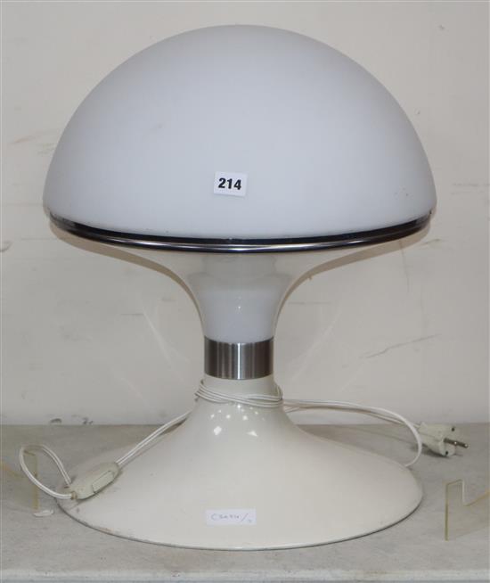 A 1960s mushroom table lamp 50cm high